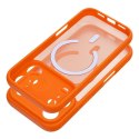 Etui na iPhone 12 Full Matte Mag Cover zgodne z MagSafe pomarańczowe