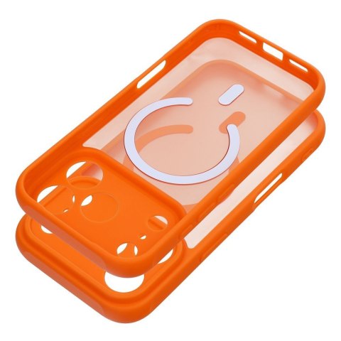 Etui na iPhone 12 Full Matte Mag Cover zgodne z MagSafe pomarańczowe