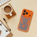 Etui na iPhone 12 Full Matte Mag Cover zgodne z MagSafe pomarańczowe