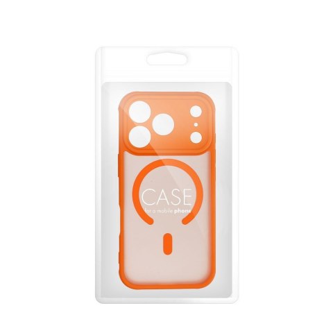 Etui na iPhone 12 Full Matte Mag Cover zgodne z MagSafe pomarańczowe