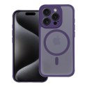 Etui na iPhone 13 Full Matte Mag Cover zgodne z MagSafe fioletowy