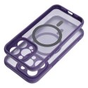 Etui na iPhone 13 Full Matte Mag Cover zgodne z MagSafe fioletowy