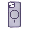 Etui na iPhone 13 Full Matte Mag Cover zgodne z MagSafe fioletowy