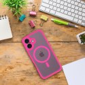 Etui na iPhone 15 Full Matte Mag Cover zgodne z MagSafe różowy