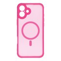 Etui na iPhone 15 Full Matte Mag Cover zgodne z MagSafe różowy