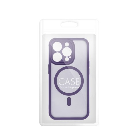 Etui na iPhone 15 PRO Full Matte Mag Cover zgodne z MagSafe fioletowy