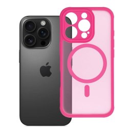 Etui na iPhone 16 PRO Full Matte Mag Cover zgodne z MagSafe różowy
