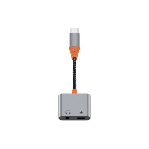 WiWU - Audio adapter LT10 Typ C do Typ C + 3.5mm