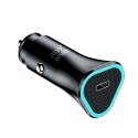 Ładowarka samochodowa Blue Star USB C QC3.0 PD AFC 3A 20W czarna