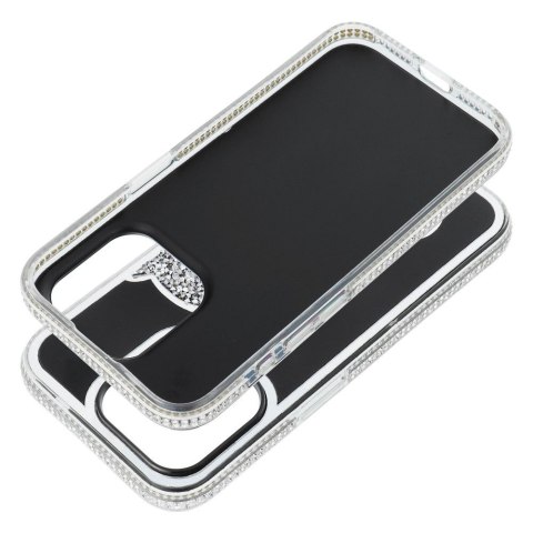 Etui na iPhone 15 Teddy Bear srebrne
