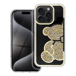 Etui na iPhone 16 PRO Teddy Bear złote