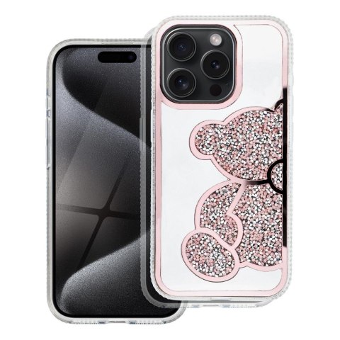 Etui na iPhone 16 PRO Teddy Bear różowe