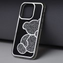 Etui na iPhone 16 PRO Teddy Bear srebrne