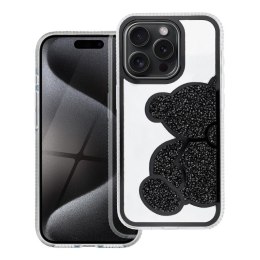 Etui na iPhone 16 Teddy Bear czarne