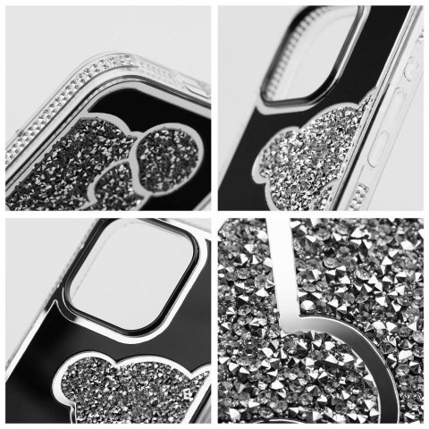 Etui na iPhone 17 Teddy Bear srebrne