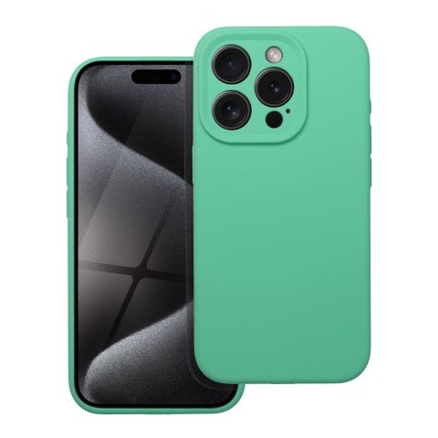 Etui na iPhone 16 Silicone 2mm (camera protection) miętowe