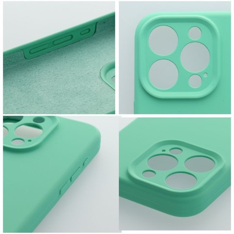Etui na iPhone 16 Silicone 2mm (camera protection) miętowe