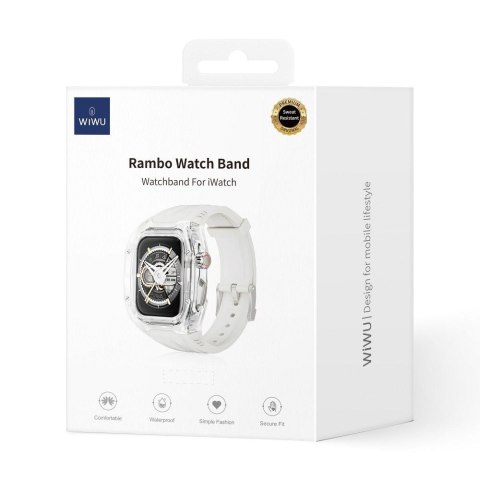 WiWU - Pasek do smartwatcha Wi-WB013 Rambo Watch Band 42/44/45mm - biały