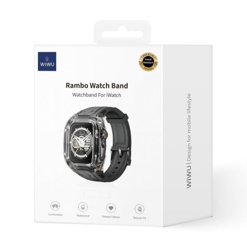 WiWU - Pasek do smartwatcha Wi-WB013 Rambo Watch Band 49mm - czarny