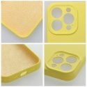 Etui na iPhone 17 AIR Silicone 2mm (camera protection) zółte