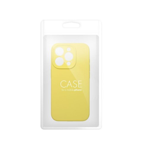 Etui na iPhone 17 AIR Silicone 2mm (camera protection) zółte