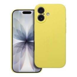 Etui na iPhone 17 Silicone 2mm (camera protection) zółte