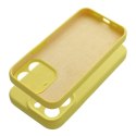 Etui na iPhone 17 Silicone 2mm (camera protection) zółte