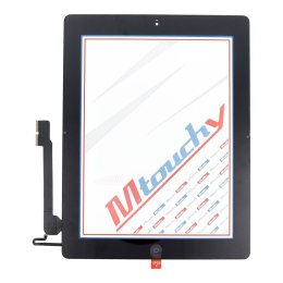 MUSTTBY Ekran dotykowy + taśma klejąca + Home do iPAD 4 (czarny)