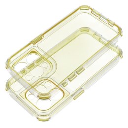 Etui na iPhone 15 PRO Matrix Clear żółte