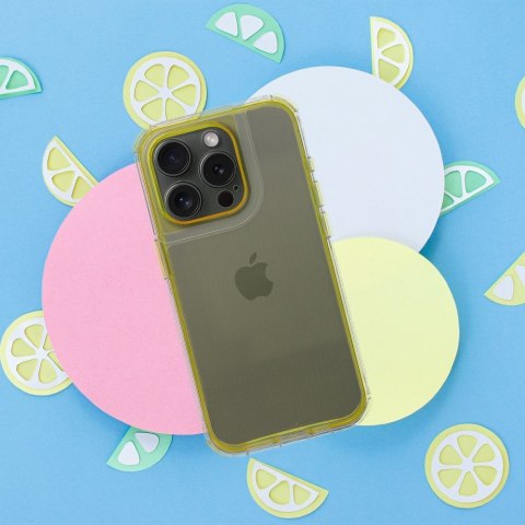 Etui na iPhone 16 PLUS Matrix Clear żółte
