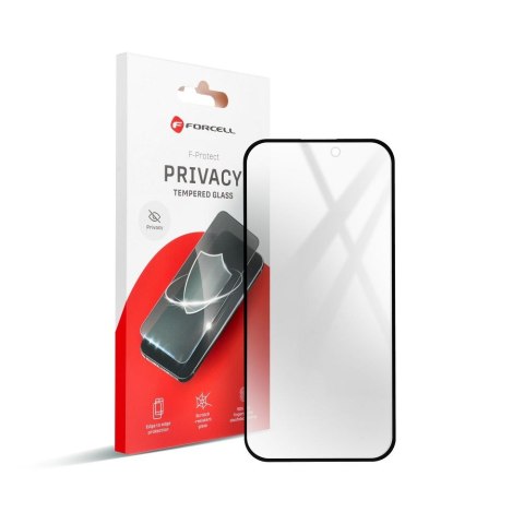 Szkło hartowane do iPhone 12 PRO MAX Forcell Privacy Glass czarne