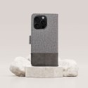 Etui z klapką na Xiaomi Redmi Note 14 5G Gomma Book szare