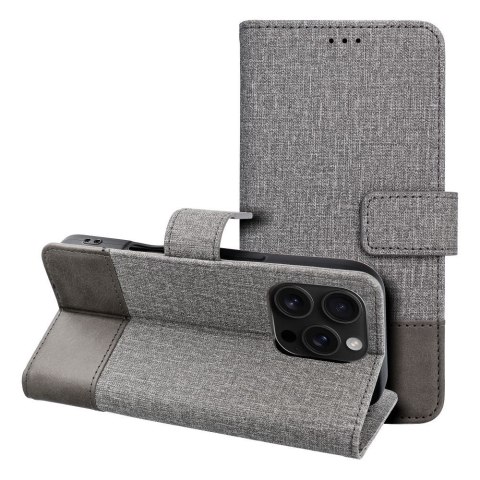 Etui z klapką na Xiaomi Redmi Note 14 PRO 4G Gomma Book szare