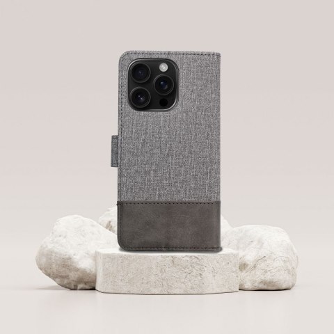 Etui z klapką na Xiaomi Redmi Note 14 PRO 4G Gomma Book szare