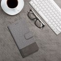 Etui z klapką na iPhone 16 PLUS Gomma Book szare