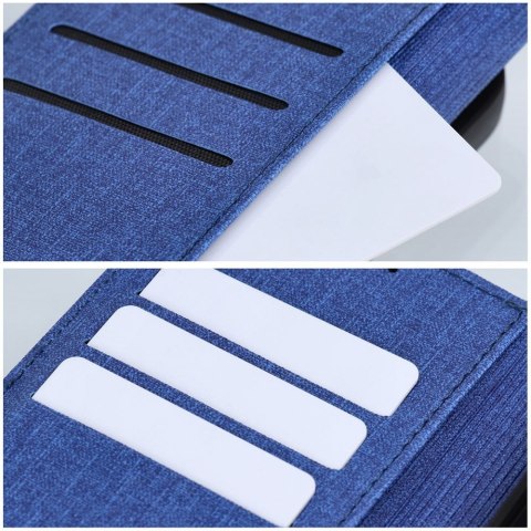 Etui z klapką na iPhone 16 PRO MAX Gomma Book niebieskie