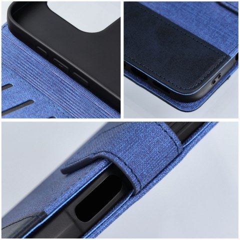 Etui z klapką na iPhone 16e (SE 4 2025) Gomma Book niebieskie