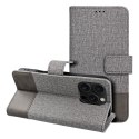 Etui z klapką na iPhone 17 PRO MAX / 18 PRO MAX Gomma Book szare