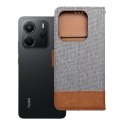 Etui z klapką na Xiaomi Redmi NOTE 14 5G Jeans Book szare