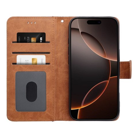 Etui z klapką na iPhone 16 PLUS Jeans Book czarne