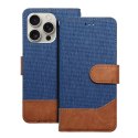 Etui z klapką na iPhone 16 PLUS Jeans Book niebieskie