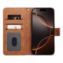 Etui z klapką na iPhone 16 PLUS Jeans Book niebieskie