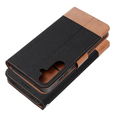 Etui z klapką na Samsung S25 Edge Jeans Book czarne