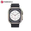 Pasek do Apple Watch Forcell F-Design FA12 dziurki silikon 38 / 40 / 41 mm czarny