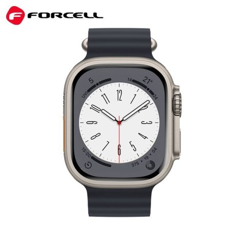 Pasek do Apple Watch Forcell F-Design FA12 dziurki silikon 38 / 40 / 41 mm czarny