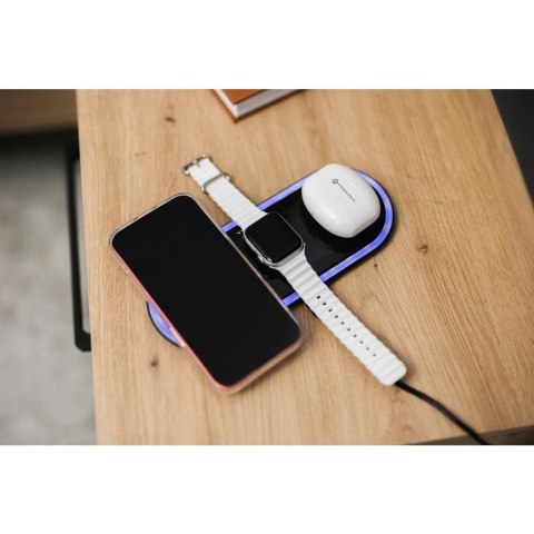 Pasek do Apple Watch Forcell F-Design FA12 dziurki silikon 38 / 40 / 41 mm czarny