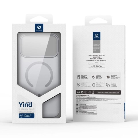 DUX DUCIS futerał YIND kompatybilny z MagSafe do IPHONE 17 PRO MAX (Open Ring) szary