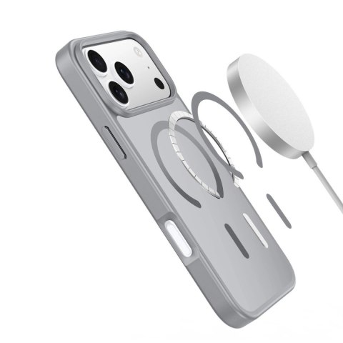 DUX DUCIS futerał YIND kompatybilny z MagSafe do IPHONE 17 PRO (Open Ring) szary