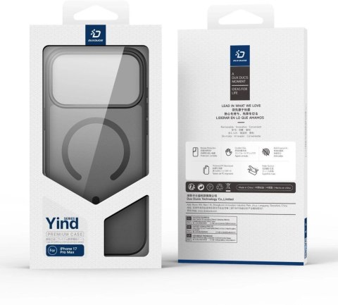 DUX DUCIS futerał YIND (open ring) do IPHONE 17 PRO MAX czarny