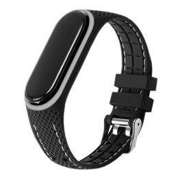 Pasek z elastomeru LIFESTYLE do XIAOMI Mi Band 5 / 6 czarny (03)